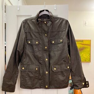 J. Crew Downtown Field Jacket in Olive Size Large